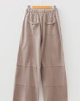 Mineral Wash Reverse Seam Drawstring Elastic Waist Pants