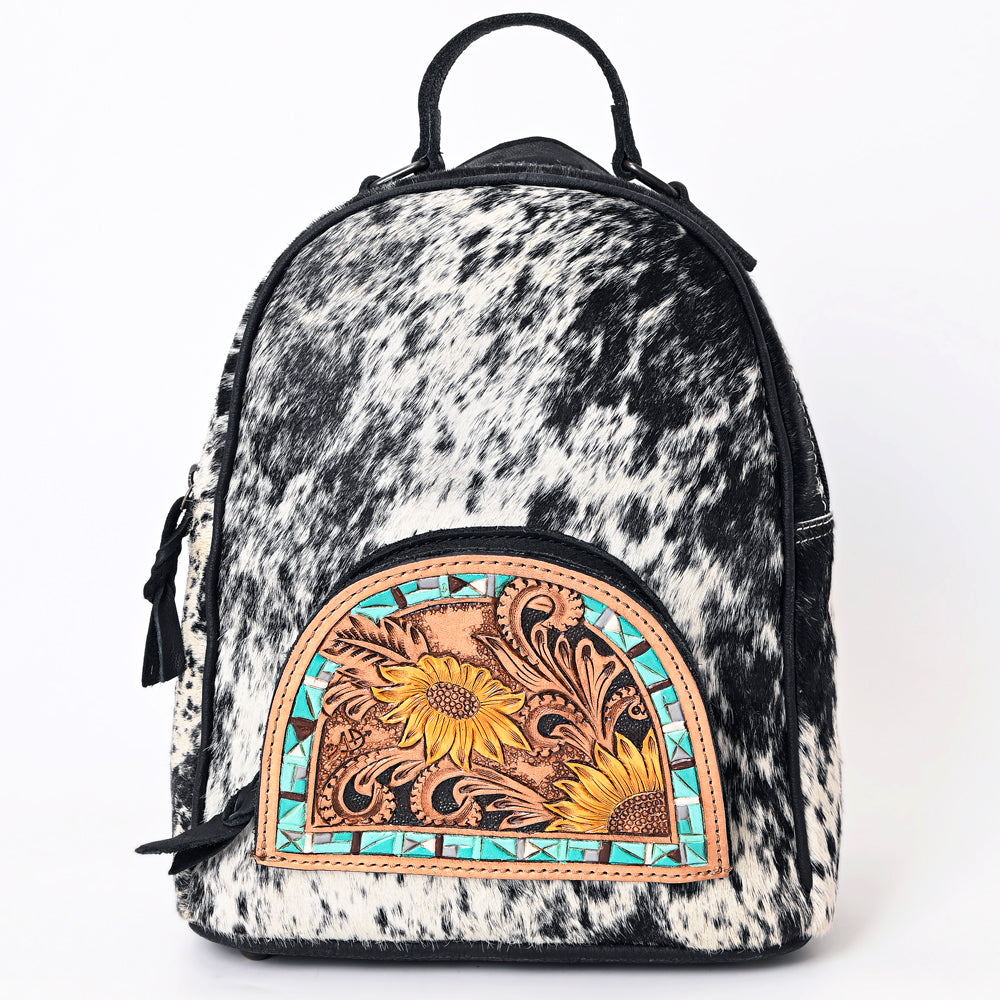 American Darling Hand Tooled Hair On Genuine Leather Women Bag Western Handbag Purse