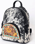 American Darling Hand Tooled Hair On Genuine Leather Women Bag Western Handbag Purse