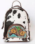 American Darling Hand Tooled Hair On Genuine Leather Women Bag Western Handbag Purse