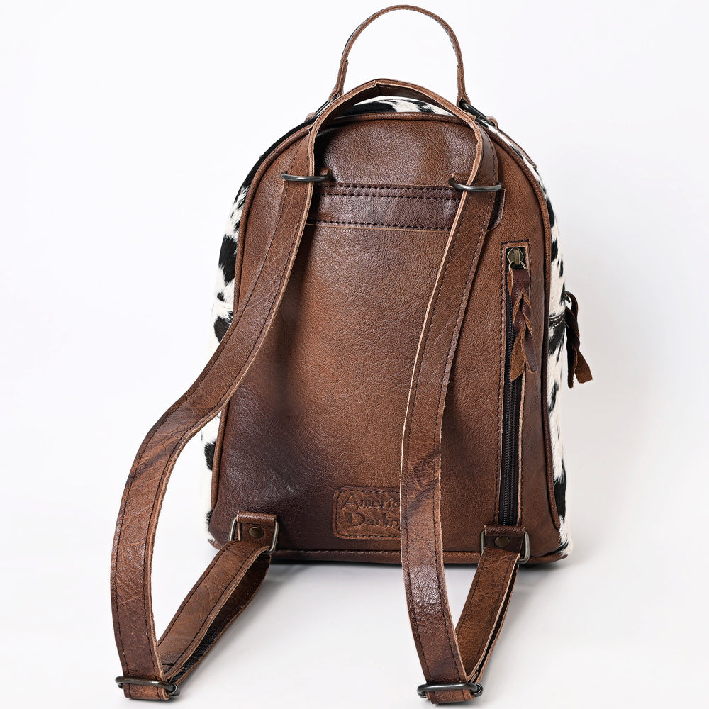 American Darling Hand Tooled Hair On Genuine Leather Women Bag Western Handbag Purse