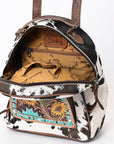American Darling Hand Tooled Hair On Genuine Leather Women Bag Western Handbag Purse