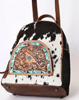 American Darling Hand Tooled Hair On Genuine Leather Women Bag Western Handbag Purse