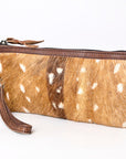 American Darling Wristlet Hair on Genuine Leather Western Women Bag | Handbag Purse | Women Wristlet | Wristlet Wristlet | Travel Wristlet | Leather Wristlet | Clutch Wristlet