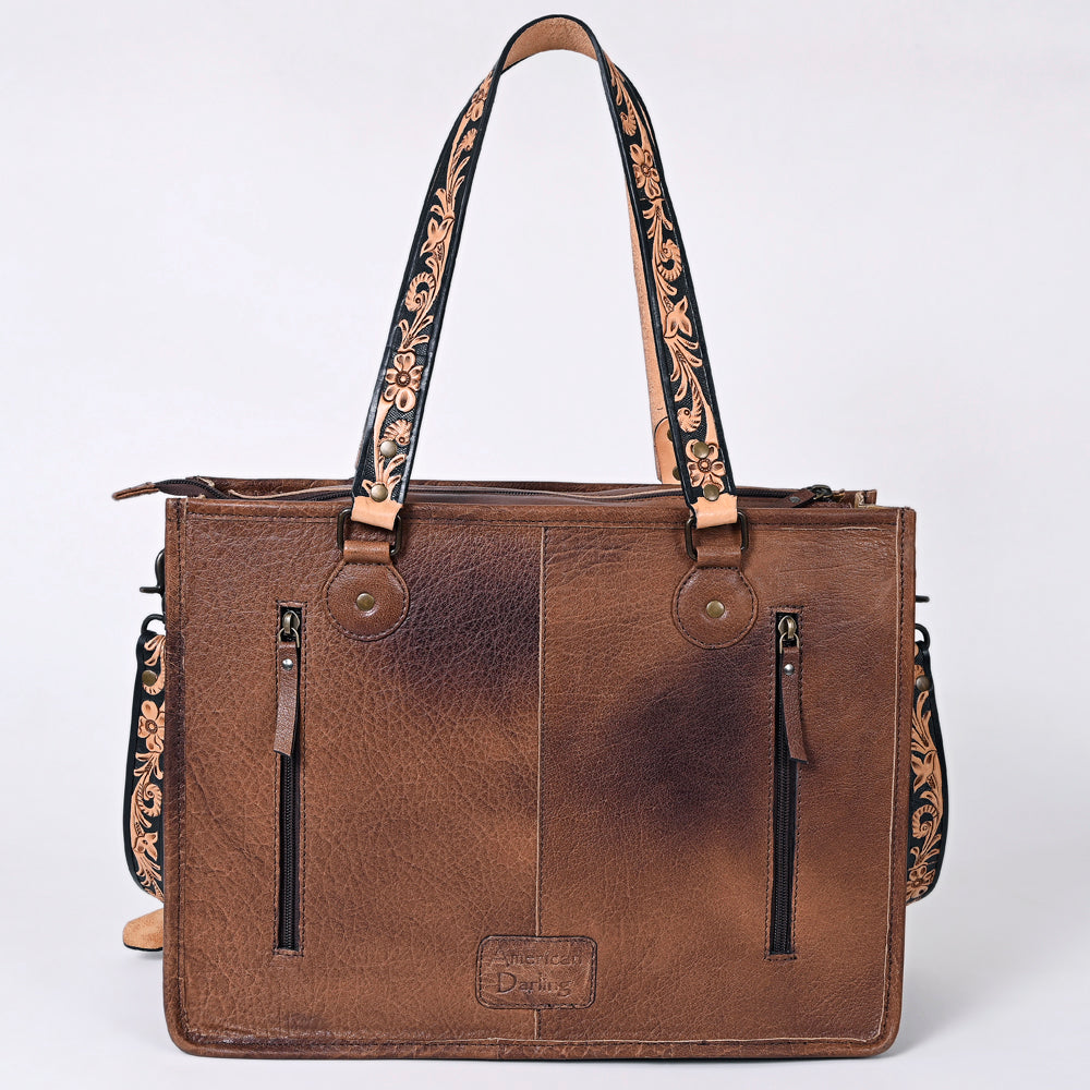 American Darling ADBG1033A Tote Saddle Blanket Genuine Leather women bag western handbag purse