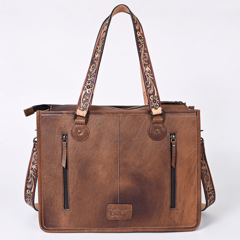 American Darling ADBG1033A Tote Saddle Blanket Genuine Leather women bag western handbag purse
