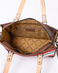 American Darling ADBG1033A Tote Saddle Blanket Genuine Leather women bag western handbag purse
