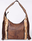 Hobo Hair On Saddle Blanket Genuine Leather Western Bag For Women