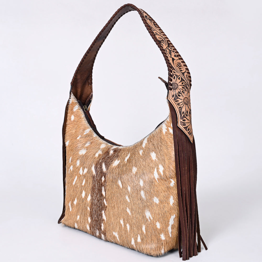 Hobo Hair On Saddle Blanket Genuine Leather Western Bag For Women