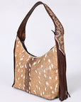 Hobo Hair On Saddle Blanket Genuine Leather Western Bag For Women