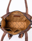 American Darling Tote Hand Tooled Hair-On Genuine Leather women bag western handbag purse