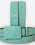 American Darling ADBLF214-L Beautifully Hand Tooled Genuine American Leather Belt Men and  Women
