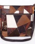 OHLAY MESSENGER  Hair-on Genuine Leather women bag western handbag purse