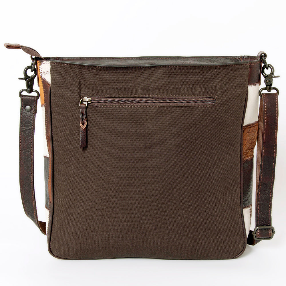 OHLAY MESSENGER  Hair-on Genuine Leather women bag western handbag purse