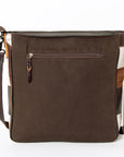 OHLAY MESSENGER  Hair-on Genuine Leather women bag western handbag purse