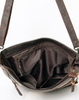 OHLAY MESSENGER  Hair-on Genuine Leather women bag western handbag purse