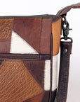 OHLAY MESSENGER  Hair-on Genuine Leather women bag western handbag purse