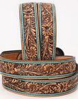 HILASON W. Genuine Leather Belt for Men Women Cowboy Cowgirl Handmade