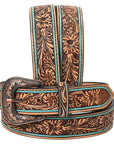 HILASON W. Genuine Leather Belt for Men Women Cowboy Cowgirl Handmade