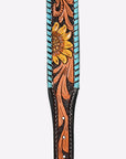 HILASON Western Genuine Leather Heavy Duty Hand Painted Dog Collar
