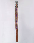 HILASON Western Genuine Leather Heavy Duty Hand Painted Dog Collar