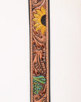 HILASON Western Genuine Leather Heavy Duty Hand Painted Dog Collar