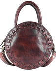 Never Mind Nmbgm136B Canteen Vintage Handmade Genuine Cowhide Leather Women Bag Western Handbag Purse