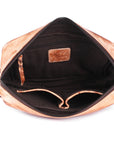 Never Mind Nmbgm137A Toiletry Vintage Handmade Genuine Cowhide Leather Women Bag Western Handbag Purse