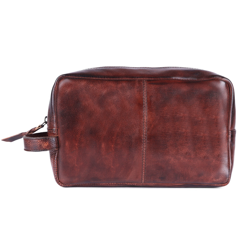 Never Mind Nmbgm137C Toiletry Vintage Handmade Genuine Cowhide Leather Women Bag Western Handbag Purse