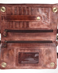 Never Mind Nmbgm140B Wallet Vintage Handmade Genuine Cowhide Leather Women Bag Western Handbag Purse