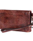Never Mind Nmbgm140B Wallet Vintage Handmade Genuine Cowhide Leather Women Bag Western Handbag Purse