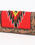 ADBGA408 American Darling Hand Tooled Saddle Blanket Genuine Leather Women Bag Western Handbag Purse