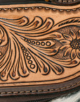 ADBGA411 American Darling Hand Tooled Hair On Genuine Leather Women Bag Western Handbag Purse