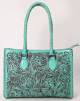 ADBGZ757B American Darling Hand Tooled Genuine Leather Women Bag Western Handbag Purse