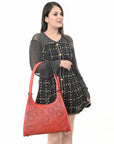 ADBGZ758B American Darling Hand Tooled Genuine Leather Women Bag Western Handbag Purse