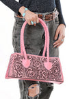 American Darling SMALL CROSSBODY Hand Tooled Genuine Leather women bag western handbag purse