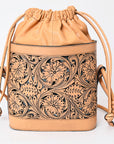 American Darling ADBGZ765A Hand Tooled Genuine Leather Women Bag Western Handbag Purse