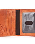 Never Mind Nmbgm144A Card-Holder Vintage Handmade Genuine Cowhide Leather Women Bag Western Handbag Purse