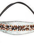 HILASON Western Horse Headstall & Breast Collar American Leather Floral Carving