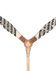 HILASON Western Horse Headstall & Breast Collar American Leather Floral Carving