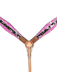 HILASON W. H. Headstall Breast Collar Hairon Leather Tan – Hilason