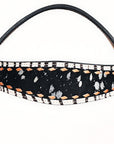 Hand-Carved Leather Western Headstall And Breast Collar Set For Training And Showing