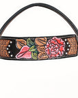 Hand-Carved Leather Western Headstall And Breast Collar Set For Training And Showing