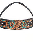 Hand-Carved Leather Western Headstall And Breast Collar Set For Training And Showing