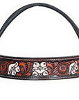 Hand-Carved Leather Western Headstall And Breast Collar Set For Training And Showing