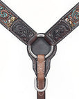 HILASON Western Horse Headstall Breast Collar Leather Brown