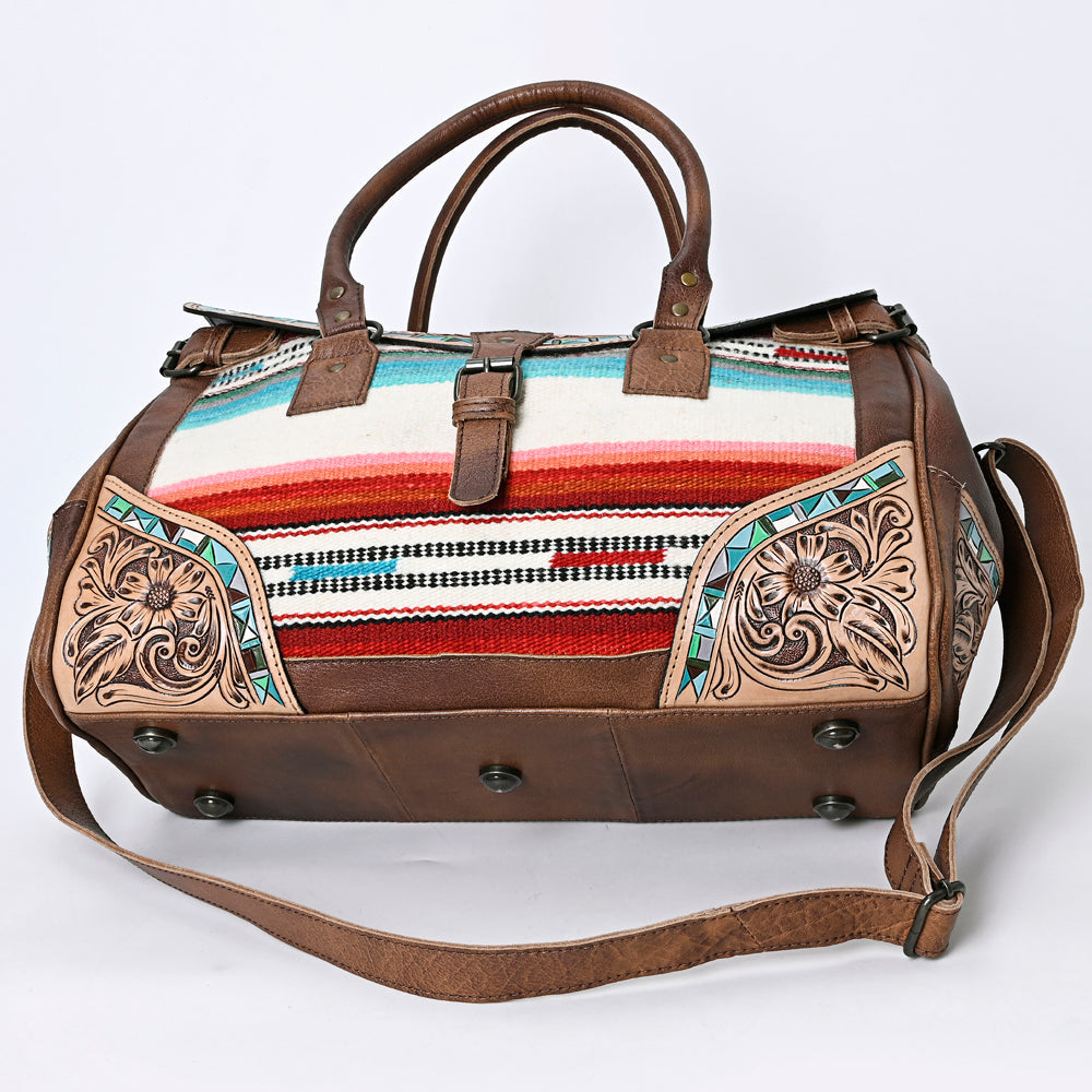 ADBG1191 American Darling Hand Tooled Saddle Blanket Genuine Leather Women Bag Western Handbag Purse