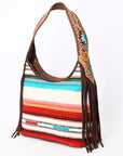 Hobo Hair On Saddle Blanket Genuine Leather Western Bag For Women