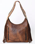 Hobo Hair On Saddle Blanket Genuine Leather Western Bag For Women