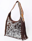 Hobo Hair On Saddle Blanket Genuine Leather Western Bag For Women